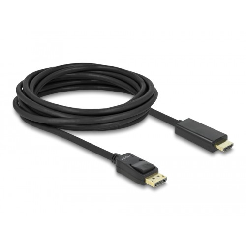 Delock Cable DisplayPort 1.1 male-High Speed HDMI-A male passive 5 m black