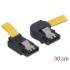 Delock SATA 3 Gb/s Cable upwards angled to right angled 30 cm yellow