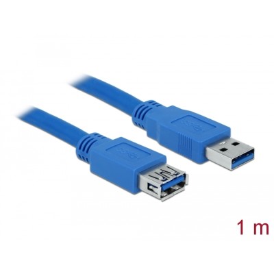 Delock Extension cable USB 3.0 Type-A male > USB 3.0 Type-A female 1 m blue