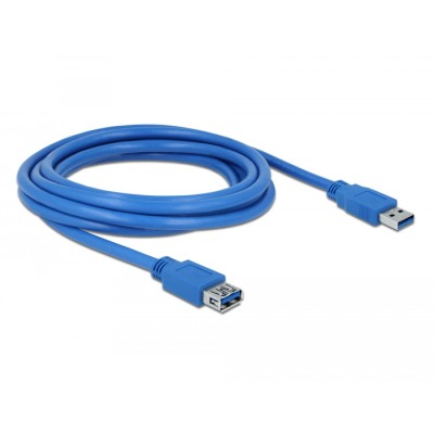 Delock Extension cable USB 3.0 Type-A male > USB 3.0 Type-A female 3 m blue 2