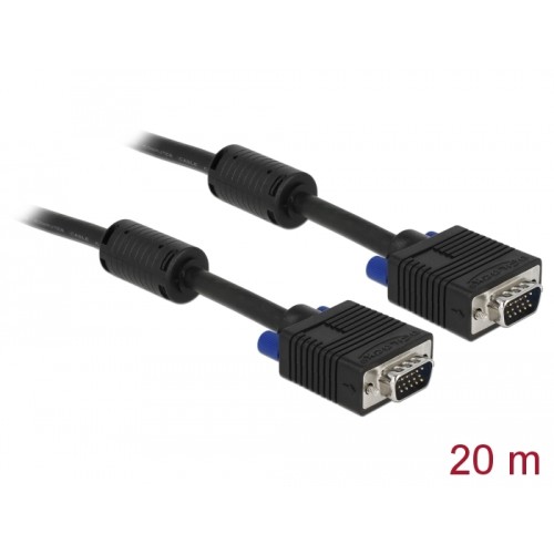 Delock SVGA Cable male to male 20 m