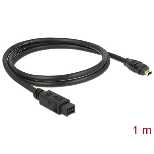 Delock Cable FireWire 9 pin male > 4 pin male 1 m