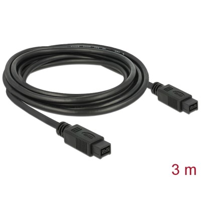 Delock Cable FireWire 9 pin male  9 pin male 3 m 2