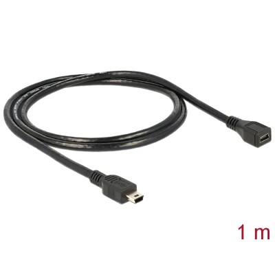 Delock Cable USB 2.0 mini-B Extension male/female 1m 2