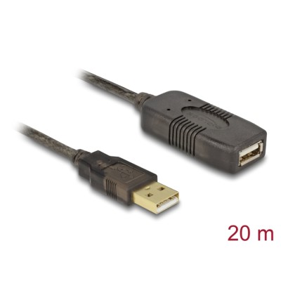 Delock Cable USB 2.0 Extension, active 20 m