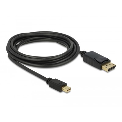 Delock Cable Mini DisplayPort 1.2 male  DisplayPort male 4K 60 Hz 3.0 m 2