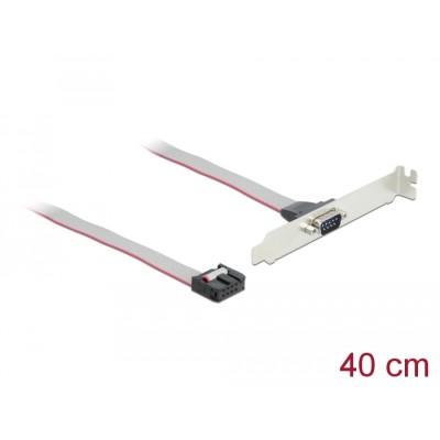 Delock Slot Bracket > 1 x Serial Pin layout: 1:1