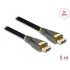 Delock Cable DisplayPort 1.2 male > DisplayPort male 4K 60 Hz 5 m Premium