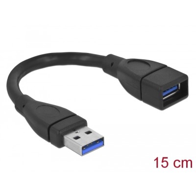 Delock Extension cable USB 3.0 A-A 15 cm male / female