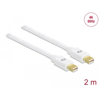 Delock Cable Mini DisplayPort 1.2 male-Mini DisplayPort male 4K 60 Hz 2 m