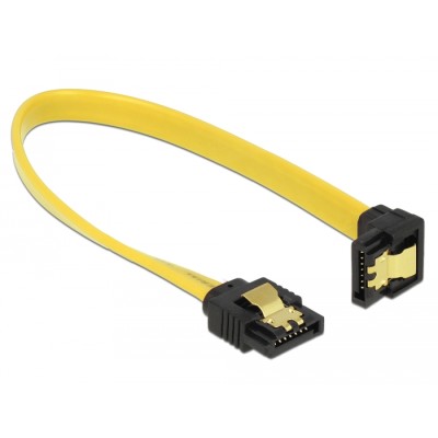 Delock SATA 6 Gb/s Cable upwards angled to downwards angled 20 cm yellow 2