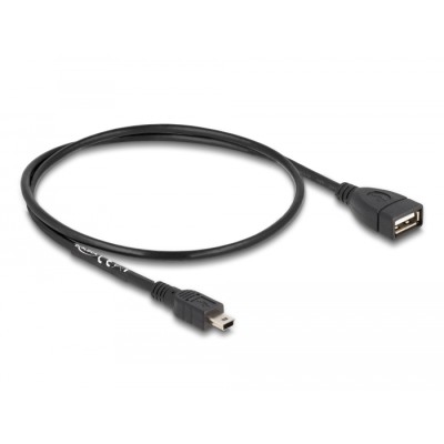 Delock USB 2.0 cable Type-A female to mini USB male 0.5 m 2