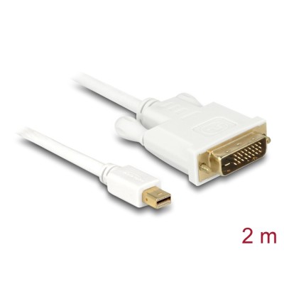 Delock Cable mini DisplayPort male to DVI 24+1 male 2 m