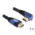 Delock Cable High Speed HDMI with Ethernet – HDMI A male > HDMI A male angled 4K 5 m