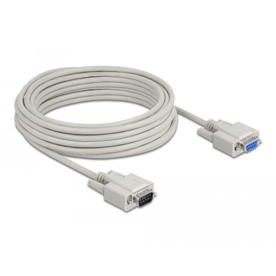 Delock Cable Serial RS-232 D-Sub9 male > RS-232 D-Sub9 female 10 m extension 2