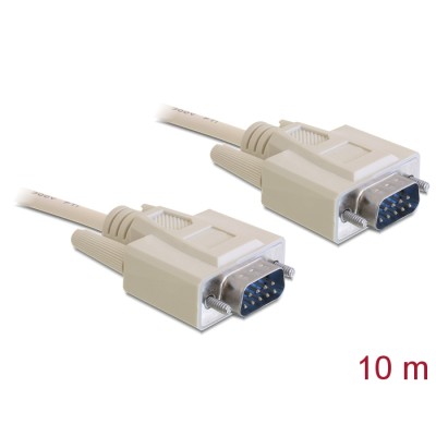 Delock Cable RS-232 serial D-Sub9 male / male 10 m