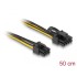 Delock Power Cable PCI Express 6 pin male to PCI Express 6+2 pin male 50 cm