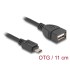 Delock USB 2.0 OTG Cable Type Micro-B male to Type-A female 11 cm