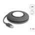 Delock USB Type-C™ Reel Charging Cable for Apple Watch 1 m grey magnetic