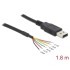 Delock USB 2.0 to Serial TTL Converter with 6 open wires 1.8 m (3.3 V)