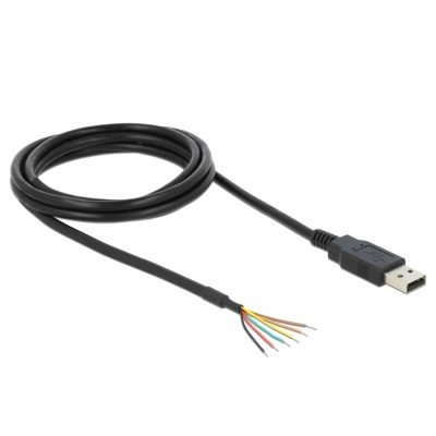 Delock USB 2.0 to Serial TTL Converter with 6 open wires 1.8 m (3.3 V) 2