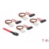 Delock Cable mini SAS SFF-8087 > 4 x SAS SFF-8482 + power 1 m