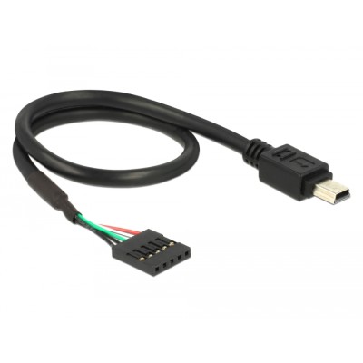 Delock Cable USB 2.0 pin header female 5 pin  USB 2.0 Type Mini-B male 30 cm 2