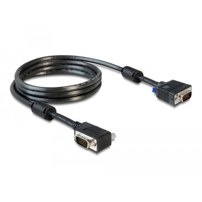 Delock Cable SVGA 2 m male-male angled 2