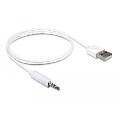 Delock Cable USB-A male-Stereo jack 3.5 mm male 4 pin IPod Shuffle 1 m 2