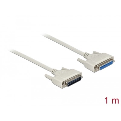 Delock Serial Cable D-Sub 25 male to female 1 m