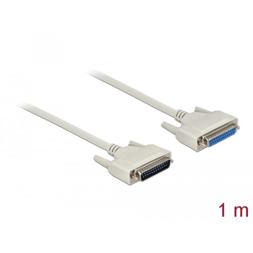 Delock Serial Cable D-Sub 25 male to female 1 m