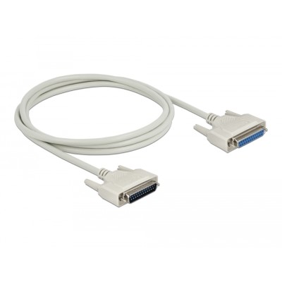 Delock Serial Cable D-Sub 25 male to female 2 m 2