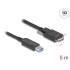 Delock Active Optical Cable USB 10 Gbps Type-A male to Type Micro-B male with screws 5 m