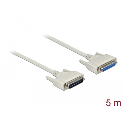 Delock Serial Cable D-Sub 25 male to female 5 m