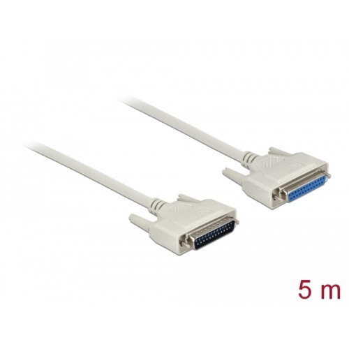 Delock Serial Cable D-Sub 25 male to female 5 m