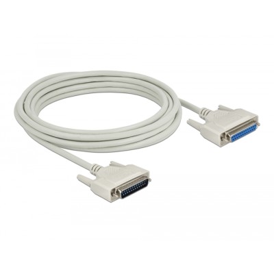 Delock Serial Cable D-Sub 25 male to female 5 m 2