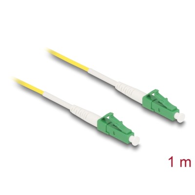 Delock Cable Optical Fibre LC-APC to LC-APC Simplex Singlemode OS2 1 m