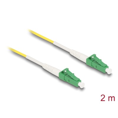 Delock Cable Optical Fibre LC-APC to LC-APC Simplex Singlemode OS2 2 m