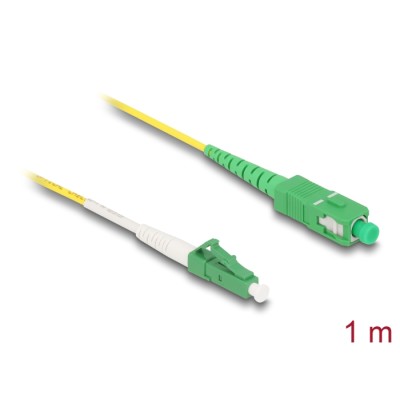 Delock Cable Optical Fibre LC-APC to SC-APC Simplex Singlemode OS2 1 m