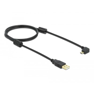 Delock Cable USB-A male > USB micro-B male angled 270° 2