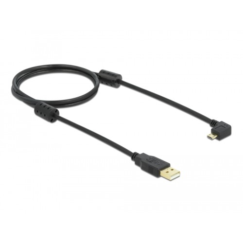 Delock Cable USB-A male > USB micro-B male angled 270°