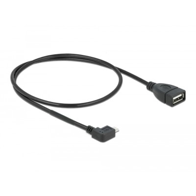 Delock Cable USB micro-B male > USB 2.0-A female OTG 50 cm angled 2