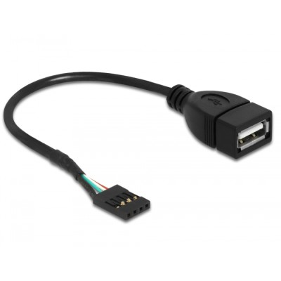 Delock Cable USB Pin header female  USB 2.0 type-A female 20 cm 2