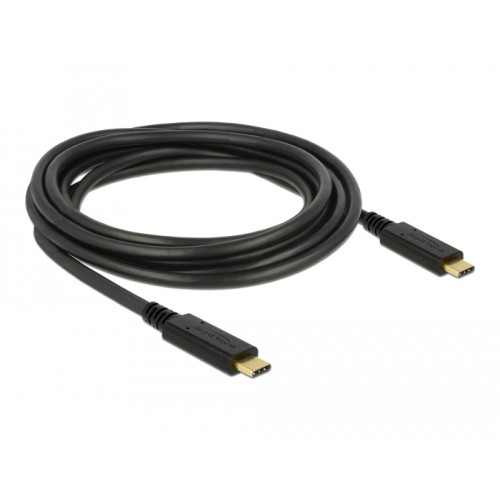 Delock USB 2.0 cable Type-C to Type-C 3 m PD 5 A E-Marker
