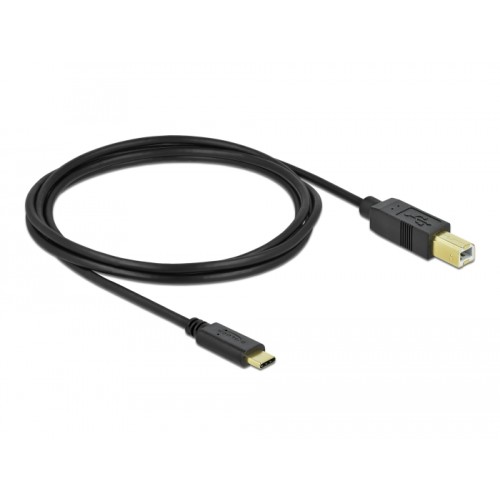 Delock USB 2.0 cable Type-C to Type-B 2 m