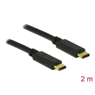 Delock USB 2.0 cable Type-C to Type-C 2 m 3 A