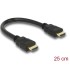 Delock Cable High Speed HDMI with Ethernet – HDMI A male-HDMI A male 4K 25 cm