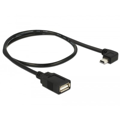 Delock Cable USB mini male angled > USB 2.0-A female OTG 50 cm 2
