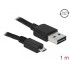 Delock Cable EASY-USB 2.0 Type-A male > USB 2.0 Type Micro-B male 1 m black