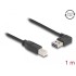 Delock Cable EASY-USB 2.0 Type-A male angled left / right > USB 2.0 Type-B male 1 m